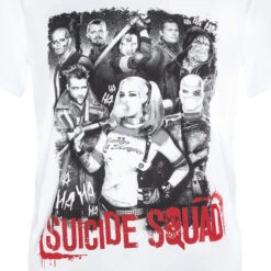 DC Comics Men's Suicide Squad Harley Quinn And Squad T-Shirt - White -Fashion Clothing Shop 11297027 1874399527445653