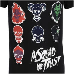 DC Comics Men's Suicide Squad Villain Skull T-Shirt - Black -Fashion Clothing Shop 11297069 1004400093412006