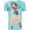 DC Comics Men's Bombshell Wonder Woman T-Shirt - Blue -Fashion Clothing Shop 11321734 3504412011681119