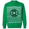 DC Comics Men's Green Lantern Christmas Fairisle Sweatshirt - Green -Fashion Clothing Shop 11328977 1134426555436727