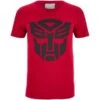 Transformers Men's Transformers Black Emblem T-Shirt - Red