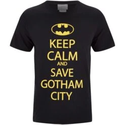 DC Comics Men's Batman Keep Calm T-Shirt - Black