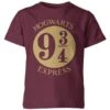 Harry Potter Platform Burgundy Kids' T-Shirt -Fashion Clothing Shop 11535030 1874508945148987