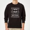 DC Comics Originals Batman Knit Black Christmas Sweater