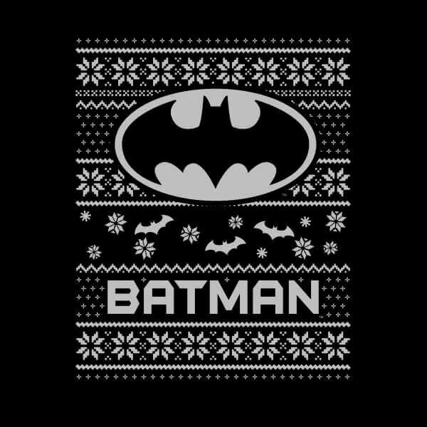 DC Comics Originals Batman Knit Black Christmas Sweater 4 DC Comics Originals Batman Knit Black Christmas Sweater - Image 2