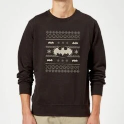 DC Comics Batman Christmas Bat Knit Black Christmas Sweater