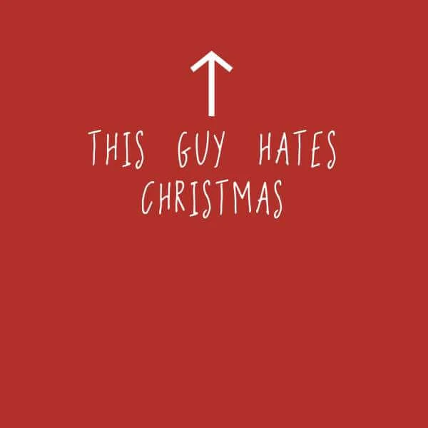 This Guy Hates Christmas Sweatshirt - Red 4 This Guy Hates Christmas Sweatshirt - Red - Image 2