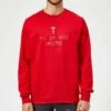 This Guy Hates Christmas Sweatshirt - Red