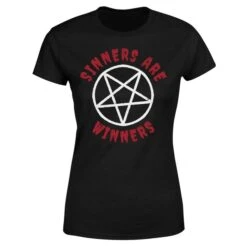 Sinners Are Winners Women's T-Shirt - Black 11 Sinners Are Winners Women's T-Shirt - Black -Fashion Clothing Shop 11614341 1174623514886361