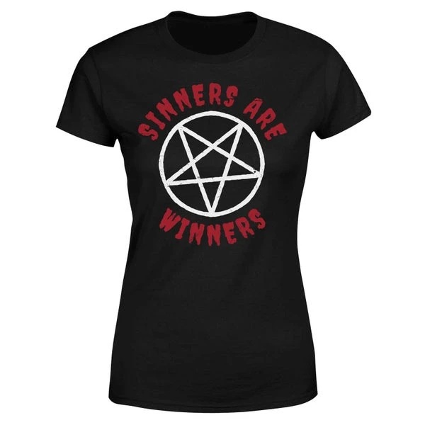 Sinners Are Winners Women's T-Shirt - Black 7 Sinners Are Winners Women's T-Shirt - Black - Image 5