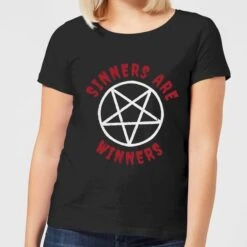 Sinners Are Winners Women's T-Shirt - Black