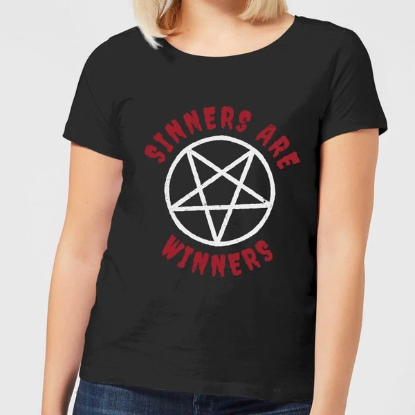 Sinners Are Winners Women's T-Shirt - Black 3 Sinners Are Winners Women's T-Shirt - Black