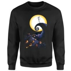 Disney The Nightmare Before Christmas Jack Skellington Pumpkin King Colour Black Sweatshirt