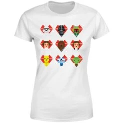 Star Wars Valentine's Pixel Montage Women's T-Shirt - White 11 Star Wars Valentine's Pixel Montage Women's T-Shirt - White -Fashion Clothing Shop 11666834 1794624239992010