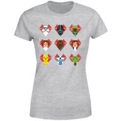 Star Wars Valentine's Pixel Montage Women's T-Shirt - Grey 11 Star Wars Valentine's Pixel Montage Women's T-Shirt - Grey -Fashion Clothing Shop 11666930 7224624231010487