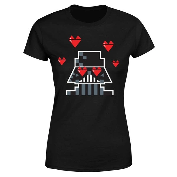 Star Wars Valentine's Vader In Love Women's T-Shirt - Black 7 Star Wars Valentine's Vader In Love Women's T-Shirt - Black - Image 5