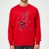 Marvel Deadpool Cartoon Knockout Sweatshirt - Red 1 Marvel Deadpool Cartoon Knockout Sweatshirt - Red -Fashion Clothing Shop 11700435 7574625044959804