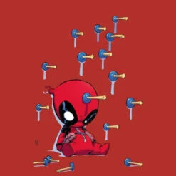 Marvel Deadpool Cartoon Knockout Sweatshirt - Red 7 Marvel Deadpool Cartoon Knockout Sweatshirt - Red -Fashion Clothing Shop 11700435 8424625045153700