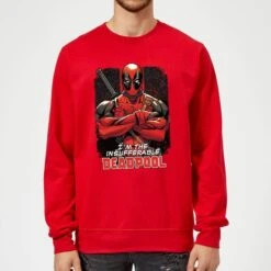 Marvel Deadpool Crossed Arms Sweatshirt - Red