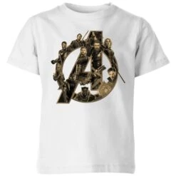 Marvel Avengers Infinity War Avengers Logo Kids' T-Shirt - White