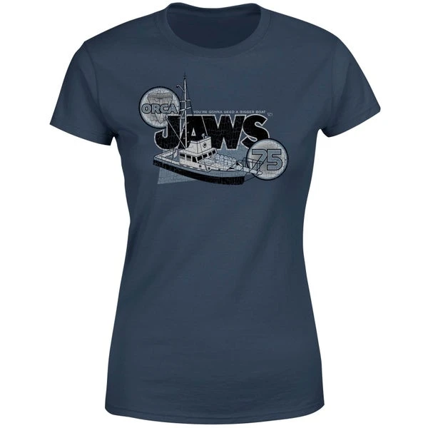 Jaws Orca 75 Women's T-Shirt - Navy 7 Jaws Orca 75 Women's T-Shirt - Navy - Image 5