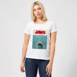 Jaws Classic Poster Women's T-Shirt - White 9 Jaws Classic Poster Women's T-Shirt - White -Fashion Clothing Shop 11716196 3314624260705414