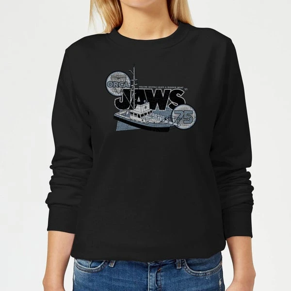 Jaws Orca 75 Women's Sweatshirt - Black 3 Jaws Orca 75 Women's Sweatshirt - Black