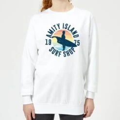 Jaws Amity Surf Shop Women's Sweatshirt - White