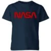 NASA Worm Red Logotype Kids' T-Shirt - Navy -Fashion Clothing Shop 11722812 1094566755444712