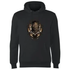 Marvel Black Panther Gold Eril Killmonger Hoodie - Black