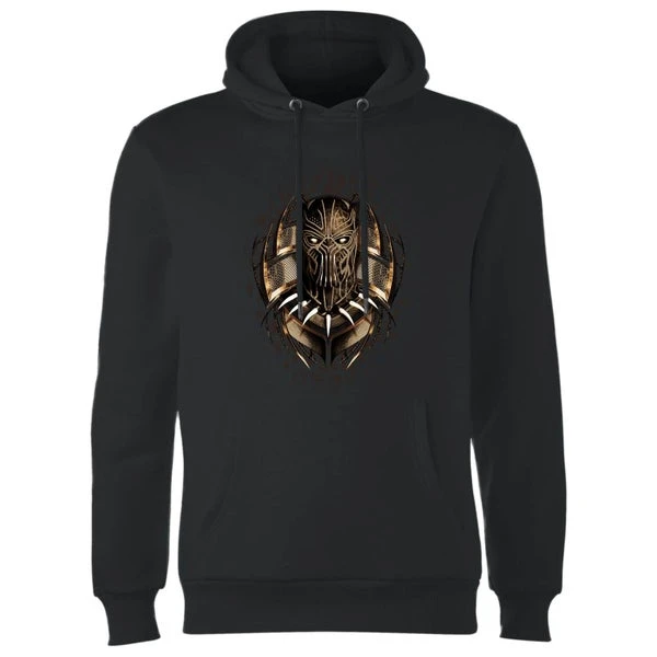 Marvel Black Panther Gold Eril Killmonger Hoodie - Black 3 Marvel Black Panther Gold Eril Killmonger Hoodie - Black