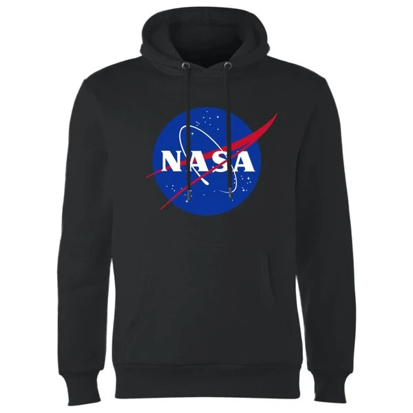 NASA Logo Insignia Hoodie - Black 3 NASA Logo Insignia Hoodie - Black