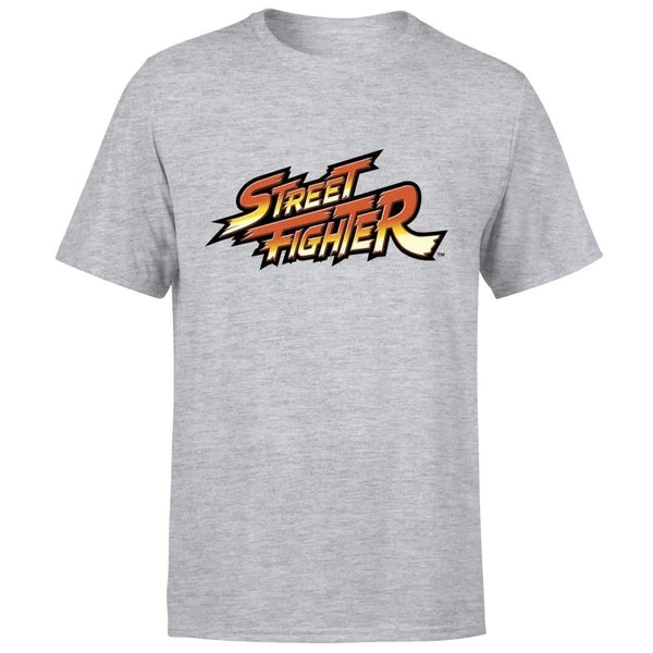 Street Fighter Logo Men's T-Shirt - Grey 3 Street Fighter Logo Men's T-Shirt - Grey