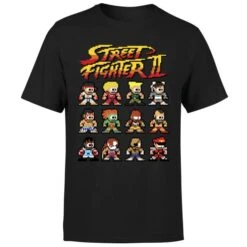 Street Fighter 2 Pixel Characters Men's T-Shirt - Black 10 Street Fighter 2 Pixel Characters Men's T-Shirt - Black -Fashion Clothing Shop 11730655 3644619574162642