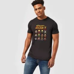 Street Fighter 2 Pixel Characters Men's T-Shirt - Black 8 Street Fighter 2 Pixel Characters Men's T-Shirt - Black -Fashion Clothing Shop 11730655 5394619574130425