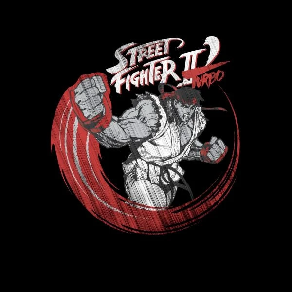 Street Fighter RYU Sketch Women's T-Shirt - Black 4 Street Fighter RYU Sketch Women's T-Shirt - Black - Image 2
