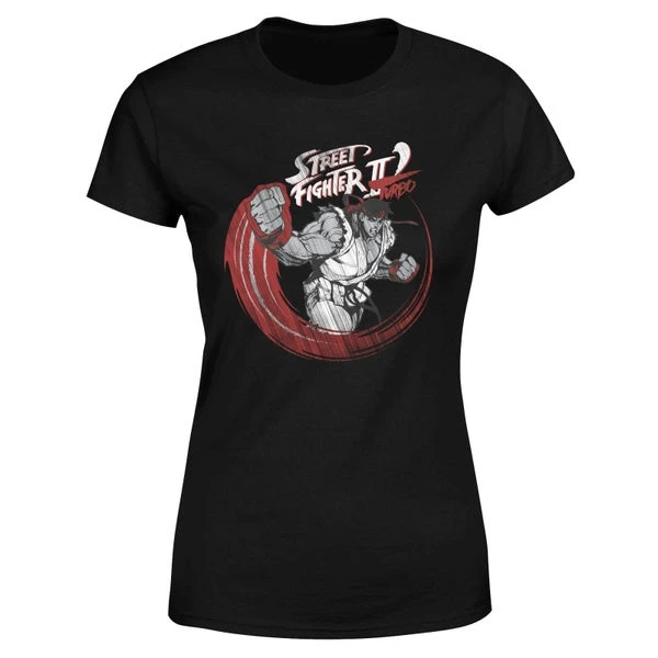 Street Fighter RYU Sketch Women's T-Shirt - Black 7 Street Fighter RYU Sketch Women's T-Shirt - Black - Image 5