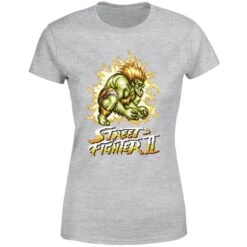 Street Fighter Blanka 16-bit Women's T-Shirt - Grey -Fashion Clothing Shop 11730679 1004624483645602