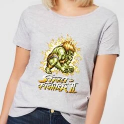 Street Fighter Blanka 16-bit Women's T-Shirt - Grey