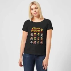 Street Fighter 2 Pixel Characters Women's T-Shirt - Black 9 Street Fighter 2 Pixel Characters Women's T-Shirt - Black -Fashion Clothing Shop 11730685 1464624483982259