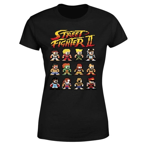 Street Fighter 2 Pixel Characters Women's T-Shirt - Black 7 Street Fighter 2 Pixel Characters Women's T-Shirt - Black - Image 5