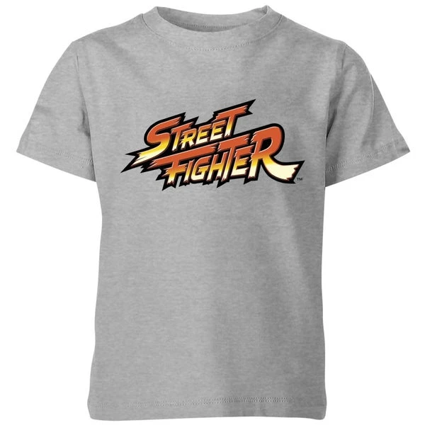 Street Fighter Logo Kids' T-Shirt - Grey 3 Street Fighter Logo Kids' T-Shirt - Grey