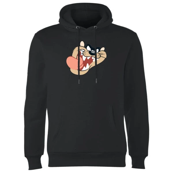 Looney Tunes Tasmanian Devil Face Hoodie - Black 3 Looney Tunes Tasmanian Devil Face Hoodie - Black