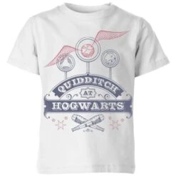 Harry Potter Quidditch At Hogwarts Kids' T-Shirt - White