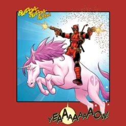 Marvel Deadpool Unicorn Battle Sweatshirt - Red -Fashion Clothing Shop 11789210 1804625289353253