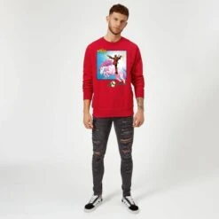 Marvel Deadpool Unicorn Battle Sweatshirt - Red -Fashion Clothing Shop 11789210 2054625289484170