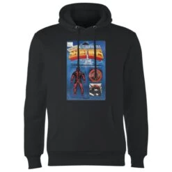 Marvel Deadpool Secret Wars Action Figure Hoodie - Black