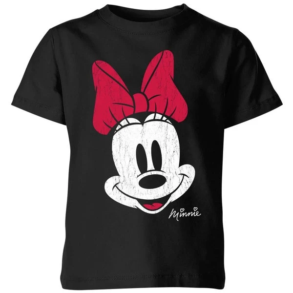 Disney Minnie Face Kids' T-Shirt - Black 3 Disney Minnie Face Kids' T-Shirt - Black