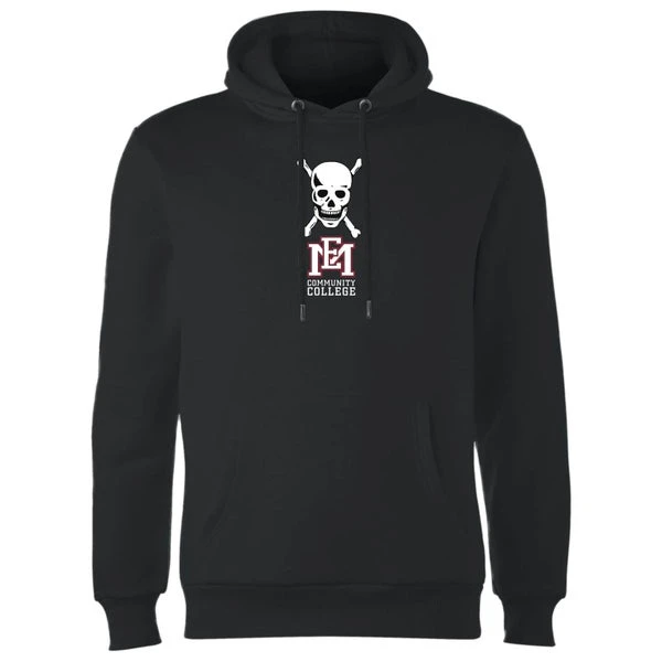 East Mississippi Community College Skull And Logo Hoodie - Black 4 East Mississippi Community College Skull And Logo Hoodie - Black - Image 2