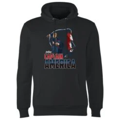 Marvel Avengers Captain America Hoodie - Black